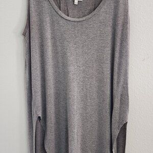 Anthropology Deletta Grey Sleeveless Shirt - Size Medium